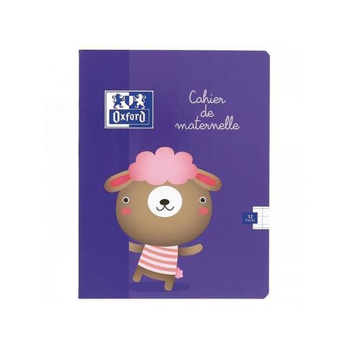 OXFORD Cahier Maternelle 17x22cm Réglure Double Ligne 3/10mm 32 Pages Agrafées Couverture Carte Coloris Assort - Image 3
