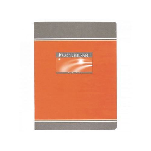 CONQUERANT Cahier de Devoirs 17x22cm Grands Carreaux Seyès 192 Pages Agrafées Couverture Carte Coloris Assorti - Image 5