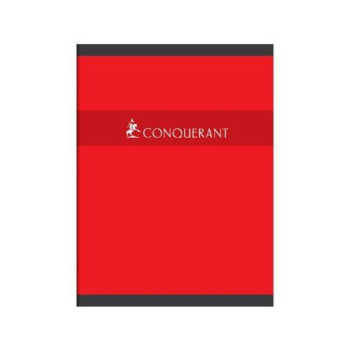 CONQUERANT Cahier 24x32cm Grands Carreaux Seyès 48 Pages Agrafées Couverture Carte Coloris Assortis - Image 3