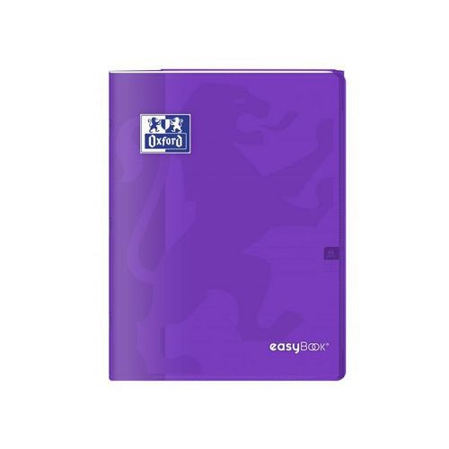 OXFORD Cahier EasyBook 24x32cm Grands Carreaux Seyès 48 Pages Agrafées Couverture Polypro Coloris Assortis - Image 4