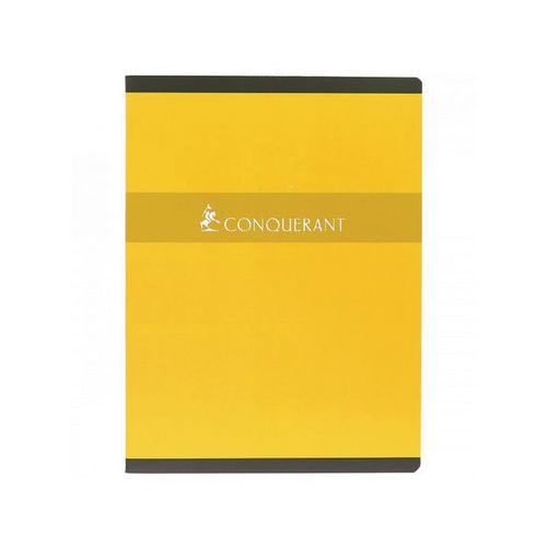 CONQUERANT Cahier 24x32cm Grands Carreaux Seyès 96 Pages Agrafées Couverture Carte Coloris Assortis - Image 2