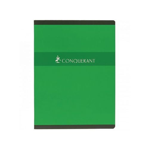 CONQUERANT Cahier 24x32cm Grands Carreaux Seyès 96 Pages Agrafées Couverture Carte Coloris Assortis - Image 4