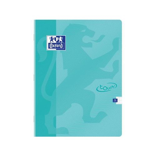 OXFORD Cahier Touch' 24x32cm Grands Carreaux Seyès 96 Pages Agrafées Couverture Carte Coloris Assorti - Image 5