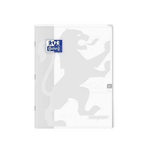 OXFORD Cahier EasyBook 24x32cm Grands Carreaux Seyès 96 Pages Agrafées Couverture Polypro Incolore - Image 2