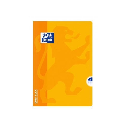 OXFORD Cahier OpenFlex A4 Grands Carreaux Seyès 48 Pages Agrafées Couverture Polypro Coloris Assortis - Image 5
