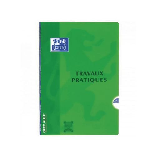 OXFORD Cahier de Travaux Pratiques OpenFlex A4 Grands Carreaux Seyès/Uni Blanc 80 Pages Agrafées Couverture Po - Image 5
