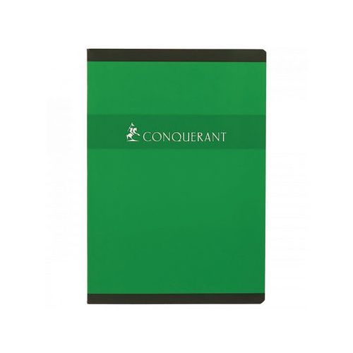 CONQUERANT Cahier A4 Grands Carreaux Seyès 96 Pages Agrafées Couverture Carte Coloris Assortis - Image 2