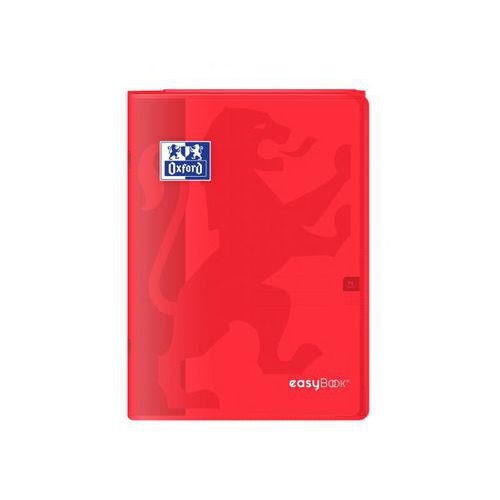 OXFORD Cahier EasyBook A4 Grands Carreaux Seyès 96 Pages Agrafées Couverture Polypro Coloris Assortis - Image 3