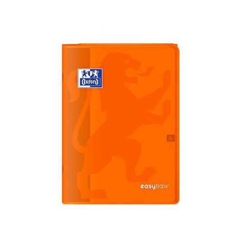 OXFORD Cahier EasyBook A4 Grands Carreaux Seyès 96 Pages Agrafées Couverture Polypro Orange - Image 3