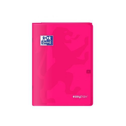 OXFORD Cahier EasyBook A4 Grands Carreaux Seyès 96 Pages Agrafées Couverture Polypro Rose - Image 3