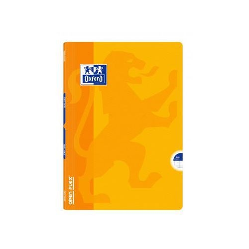 OXFORD Cahier OpenFlex A4 Grands Carreaux Seyès 140 Pages Agrafées Couverture Polypro Coloris Assortis - Image 3