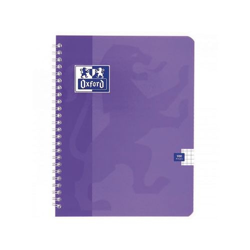 OXFORD Cahier Color Life 17x22cm Petits Carreaux 5mm 100 Pages Reliure Intégrale Couverture Carte Coloris Asso - Image 4