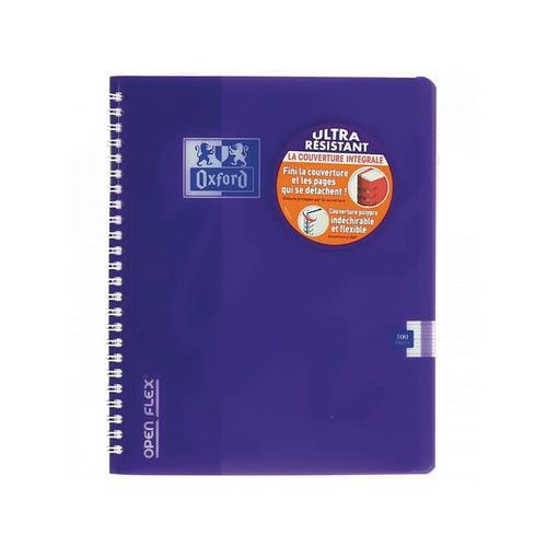 OXFORD Cahier OpenFlex 17x22cm Grands Carreaux Seyès 100 Pages Reliure Intégrale Couverture Polypro Coloris As - Image 4