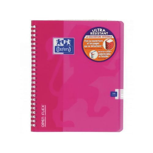 OXFORD Cahier OpenFlex 17x22cm Grands Carreaux Seyès 100 Pages Reliure Intégrale Couverture Polypro Coloris As - Image 2