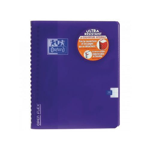 OXFORD Cahier OpenFlex 17x22cm Grands Carreaux Seyès 180 Pages Reliure Intégrale Couverture Polypro Coloris As - Image 2