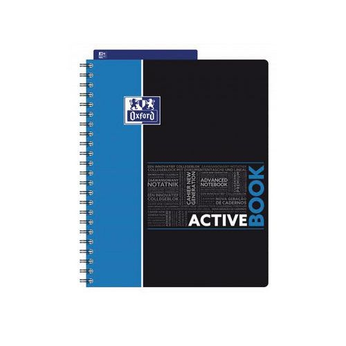 OXFORD Cahier Etudiants Activebook A4+ Petits Carreaux 5mm 160 Pages Reliure Intégrale Couverture Polypro Colo - Image 4
