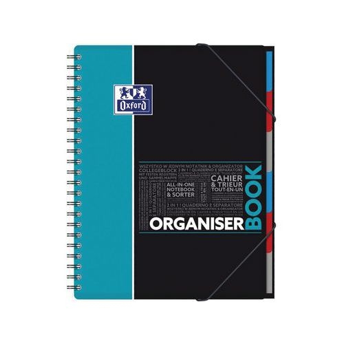 OXFORD Cahier Etudiants Organiserbook A4+ Ligné 7mm 160 Pages Reliure Intégrale Couverture Polypro Coloris Ass - Image 5