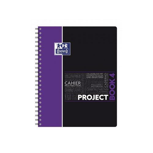 OXFORD Cahier Etudiants ProjectBook A4+ Petits Carreaux 5mm 200 Pages Reliure Intégrale Couverture Polypro Col - Image 4