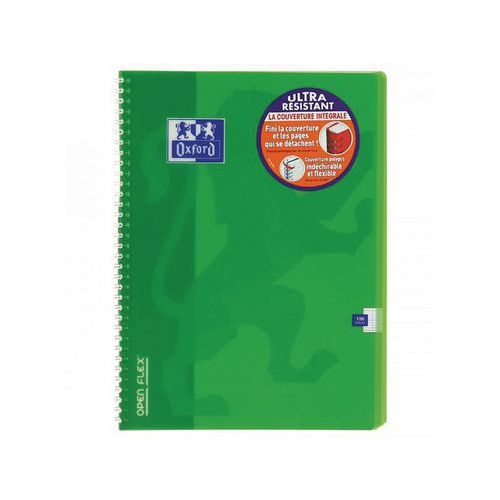 OXFORD Cahier OpenFlex A4 Grands Carreaux Seyès 100 Pages Reliure Intégrale Couverture Polypro Coloris Assorti - Image 2