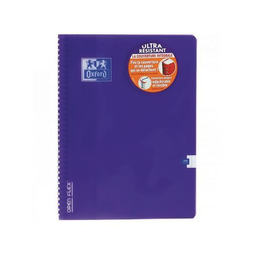 OXFORD Cahier OpenFlex A4 Grands Carreaux Seyès 180 Pages Reliure Intégrale Couverture Polypro Coloris Assorti - Image 5