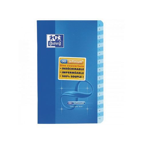 OXFORD Répertoire Infinium 11x17cm Petits Carreaux 5mm 96 Pages Agrafées Couverture Synthétique Coloris Assort - Image 3