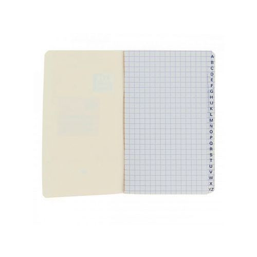 OXFORD Répertoire Infinium 9x14cm Petits Carreaux 5mm 96 Pages Agrafées Couverture Synthétique Coloris Assorti - Image 2
