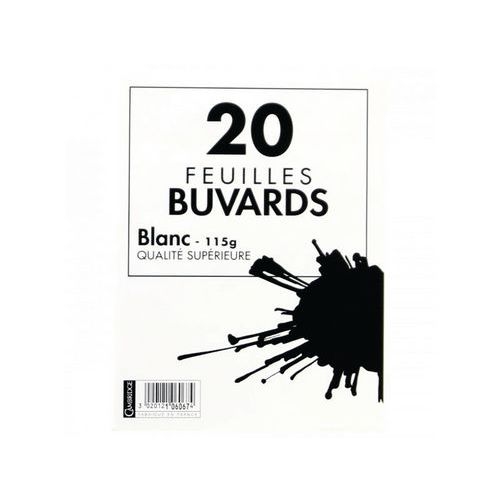 CAMBRIDGE Pochette de 20 Buvards 16x21cm Epaisseur 115g Blanc - Image 3