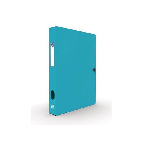 Boîte Capacité Standard Memphis 24x32cm Dos 40mm avec Bouton Pression Couverture Polypro Coloris Assortis - Image 3