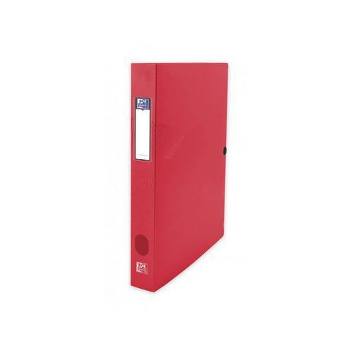 OXFORD Boîte Capacité Standard Osmose 24x32 Dos 40mm avec Bouton Pression Couverture Polypro Coloris Assortis - Image 3