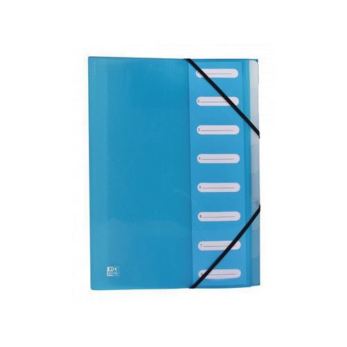 OXFORD Trieur Extensible Hawaï A4 8 Positions Couverture Polypro Translucide Coloris Assortis - Image 3