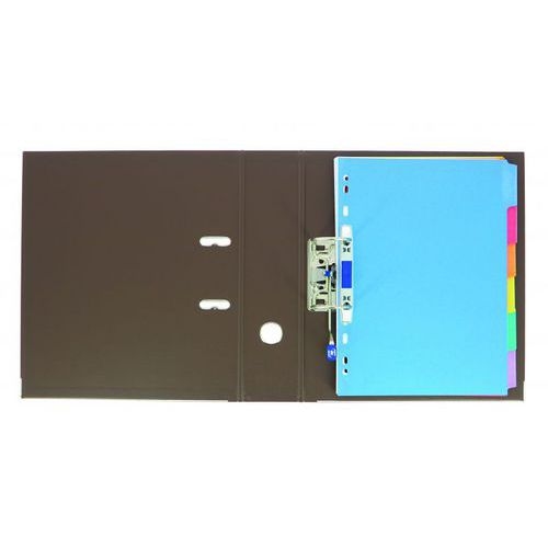 OXFORD Classeur à Levier Smart Pro+ A4XL Dos 80mm 2 Anneaux en D Couverture Polypro Rembordée Marron - Image 3
