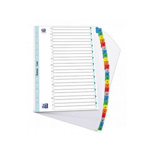 OXFORD Intercalaires Alphabétiques A4XL 26 Positions Carte Epaisseur 170g Blanc - Image 2
