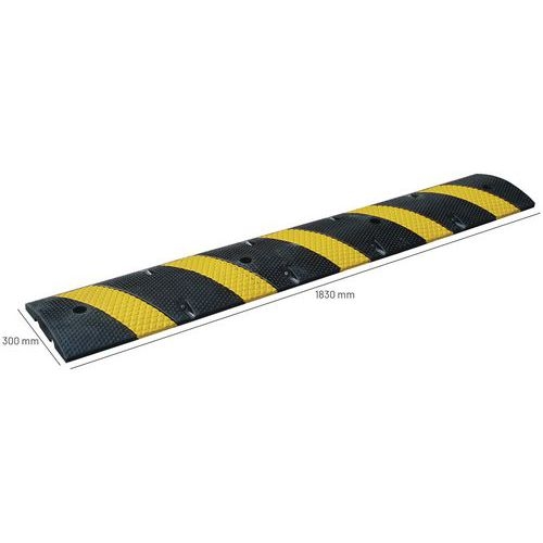 Ralentisseur monobloc - 20 tonnes 183 cms Noir/Jaune - Image 4