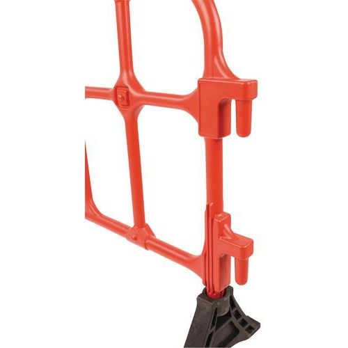 Barrière plastique avec pieds - 1500mm rouge - Image 6