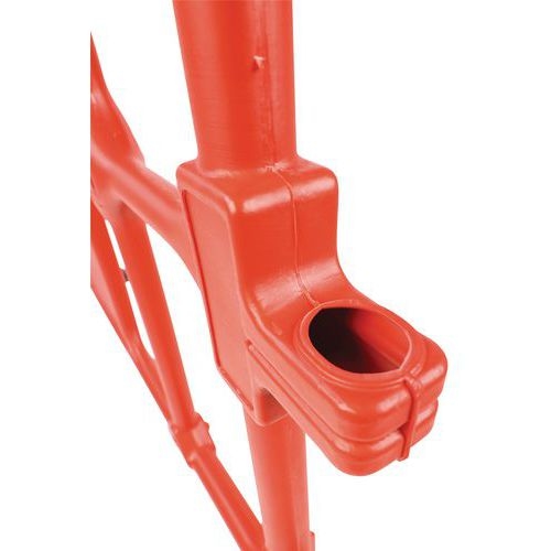 Barrière plastique avec pieds - 1500mm rouge - Image 7