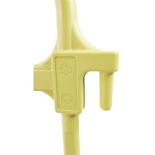 Barrière plastique avec pieds - 2000mm jaune - Image 7