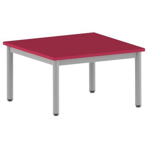 Table Carélie carrée 80 x 80 cm fixe 4 pieds stratifié Mobidecor - Image 8