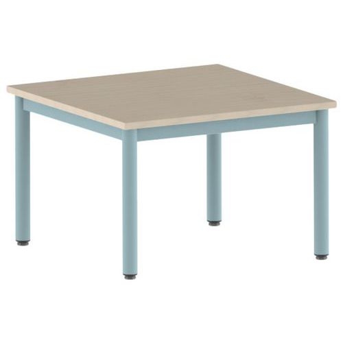 Table Carélie carrée 80 x 80 cm fixe 4 pieds stratifié Mobidecor - Image 6