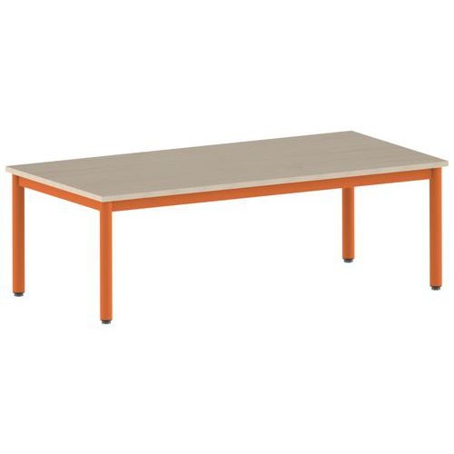 Table Carélie rectangulaire 160 x 80 cm fixe 4 pieds stratifié - Image 9