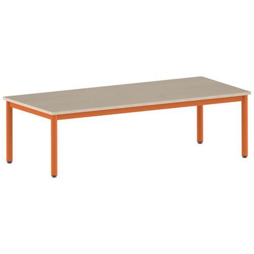 Table Carélie rectangulaire 180 x 80 cm fixe 4 pieds stratifié - Image 8