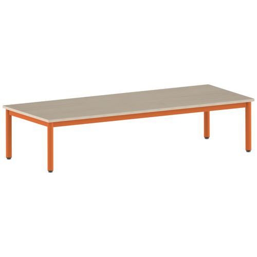Table Carélie rectangulaire 200 x 80 cm fixe 4 pieds stratifié - Image 8