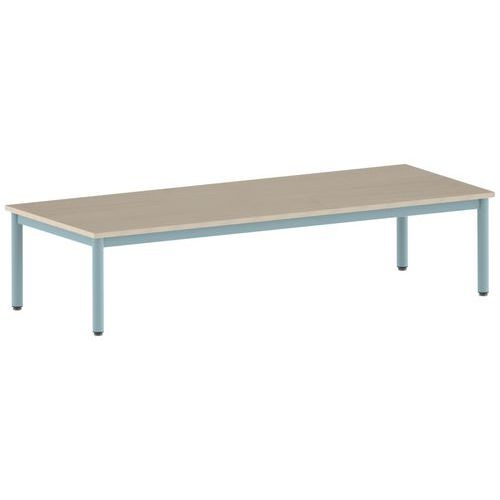 Table Carélie rectangulaire 200 x 80 cm fixe 4 pieds stratifié - Image 2