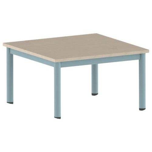 Table Carélie carrée 80 x 80 cm mobile 4 pieds stratifié Mobidecor - Image 8