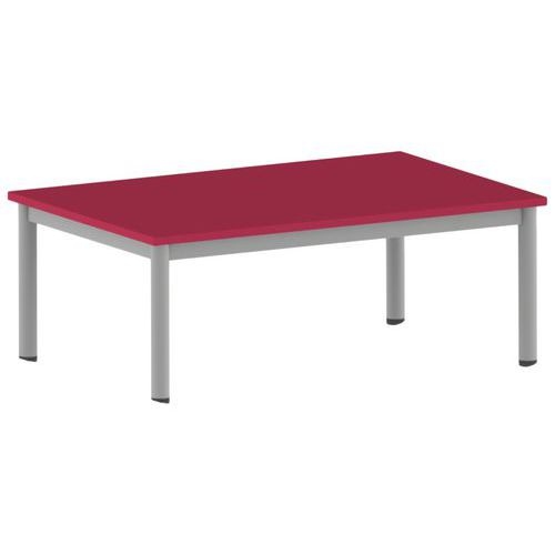 Table Carélie rectangulaire 120 x 80 cm mobile 4 pieds stratifié - Image 3