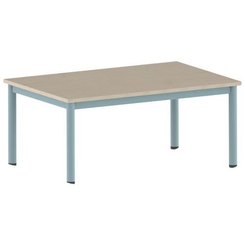 Table Carélie rectangulaire 120 x 80 cm mobile 4 pieds stratifié - Image 5