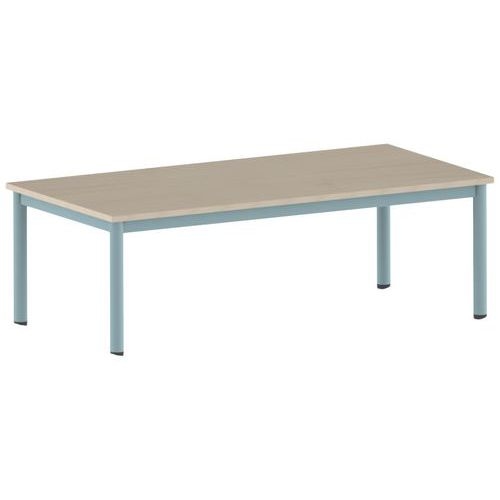 Table Carélie rectangulaire 160 x 80 cm mobile 4 pieds stratifié - Image 9