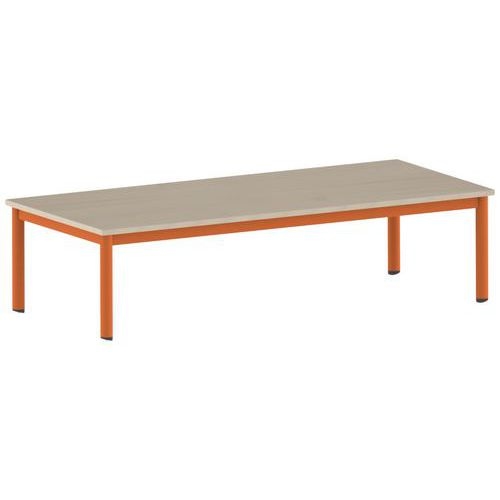 Table Carélie rectangulaire 180 x 80 cm mobile 4 pieds stratifié - Image 6