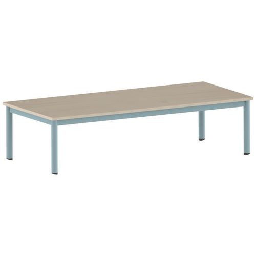 Table Carélie rectangulaire 180 x 80 cm mobile 4 pieds stratifié - Image 3
