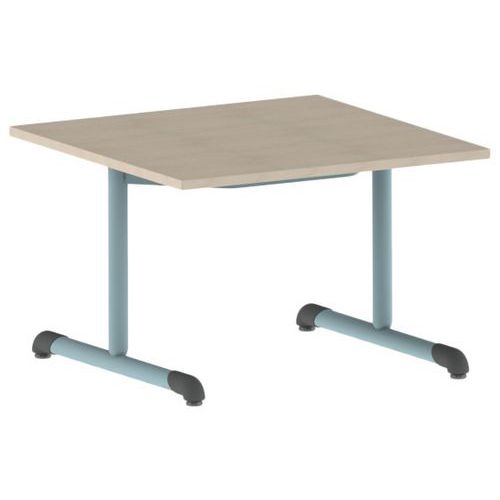 Table Bandana carrée 80 x 80 cm fixe dégagement latéral stratifié - Image 6
