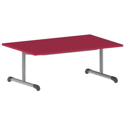 Table Bandana 120 x 80 cm fixe dégagement latéral stratifié Mobidecor - Image 5
